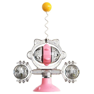 Cat Pinwheel Toy – Interactive Leaky Ball Feeder - Aussie Pets Store
